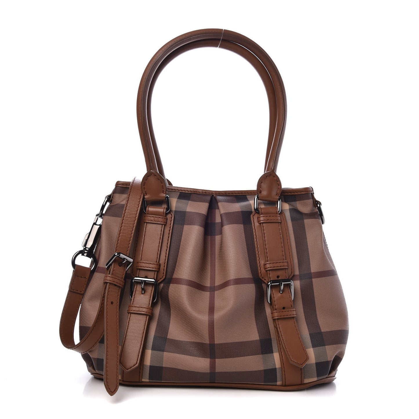 Smoked Check Small Northfield Tote Brown