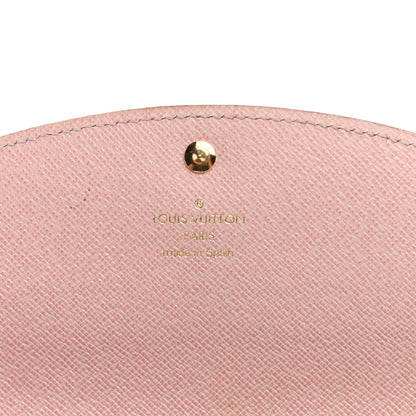 Louis Vuitton Damier Ebene Caissa Wallet Rose Ballerine 6 of 7