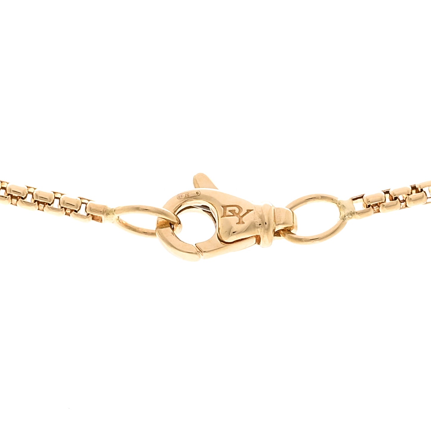 18K Yellow Gold 1.7mm Box Chain Necklace 18"