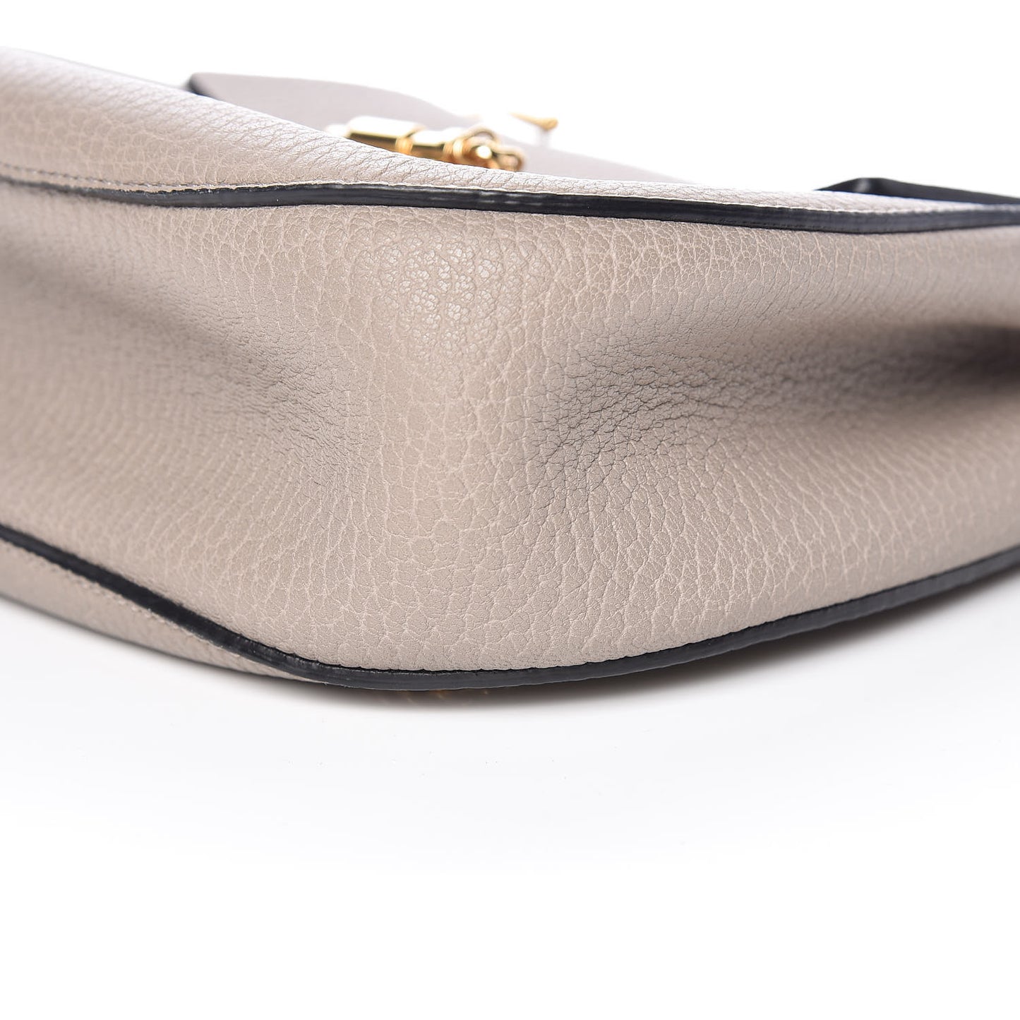 Grained Lambskin Drew Shoulder Bag Motty Grey