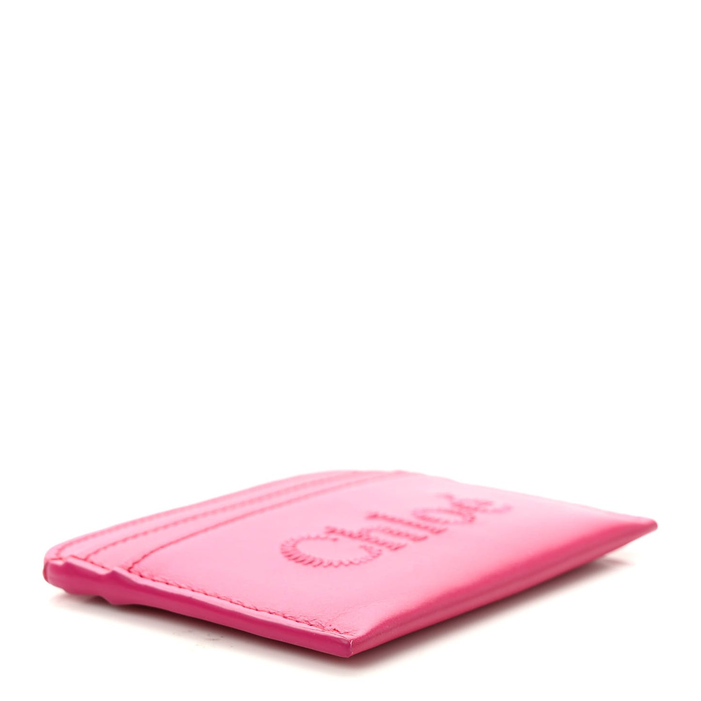Calfskin Sense Card Holder Fizzy Pink
