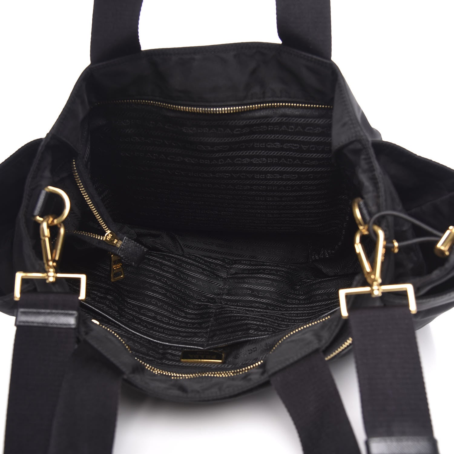 Prada Tessuto Nylon Vela Diaper Bag Black 5 of 11