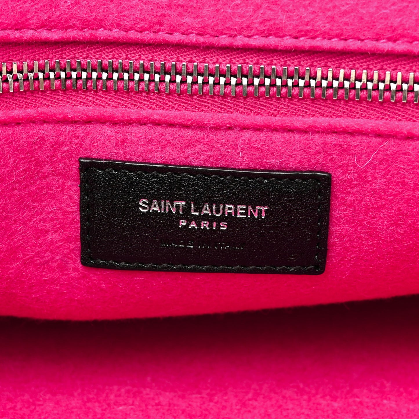 Wool Rive Gauche Tote Fuchsia