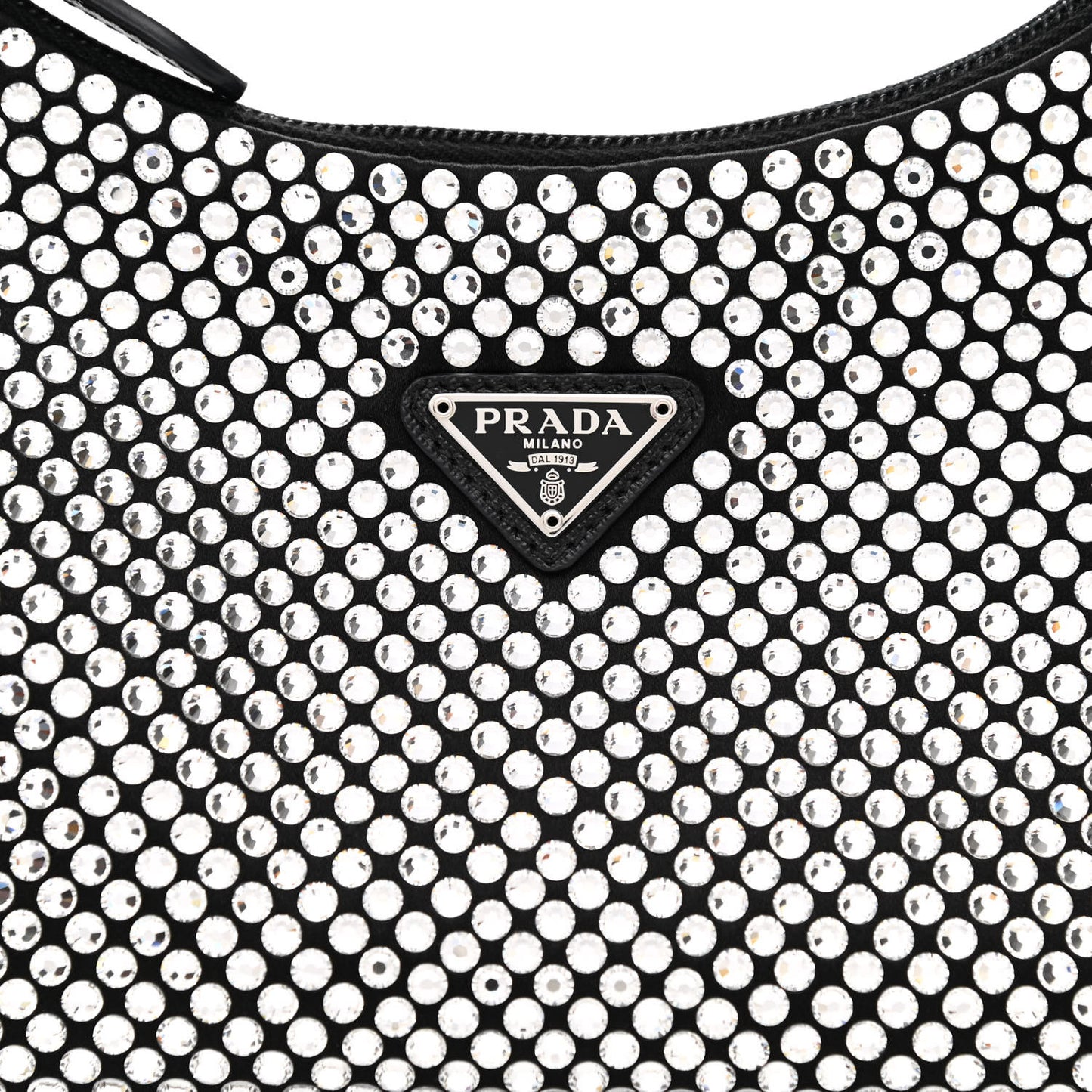 Satin Crystal Mini Re-Edition 2000 Bag Cristal
