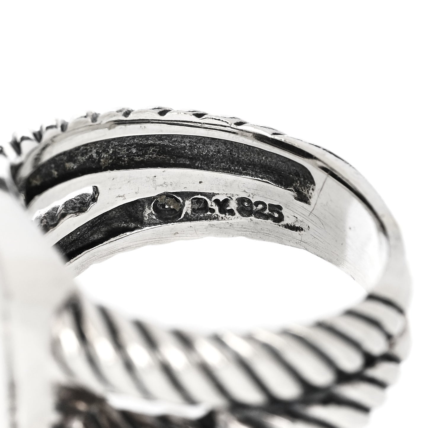 Sterling Silver Diamond Black Onyx 11mm Albion Statement Ring 52 6