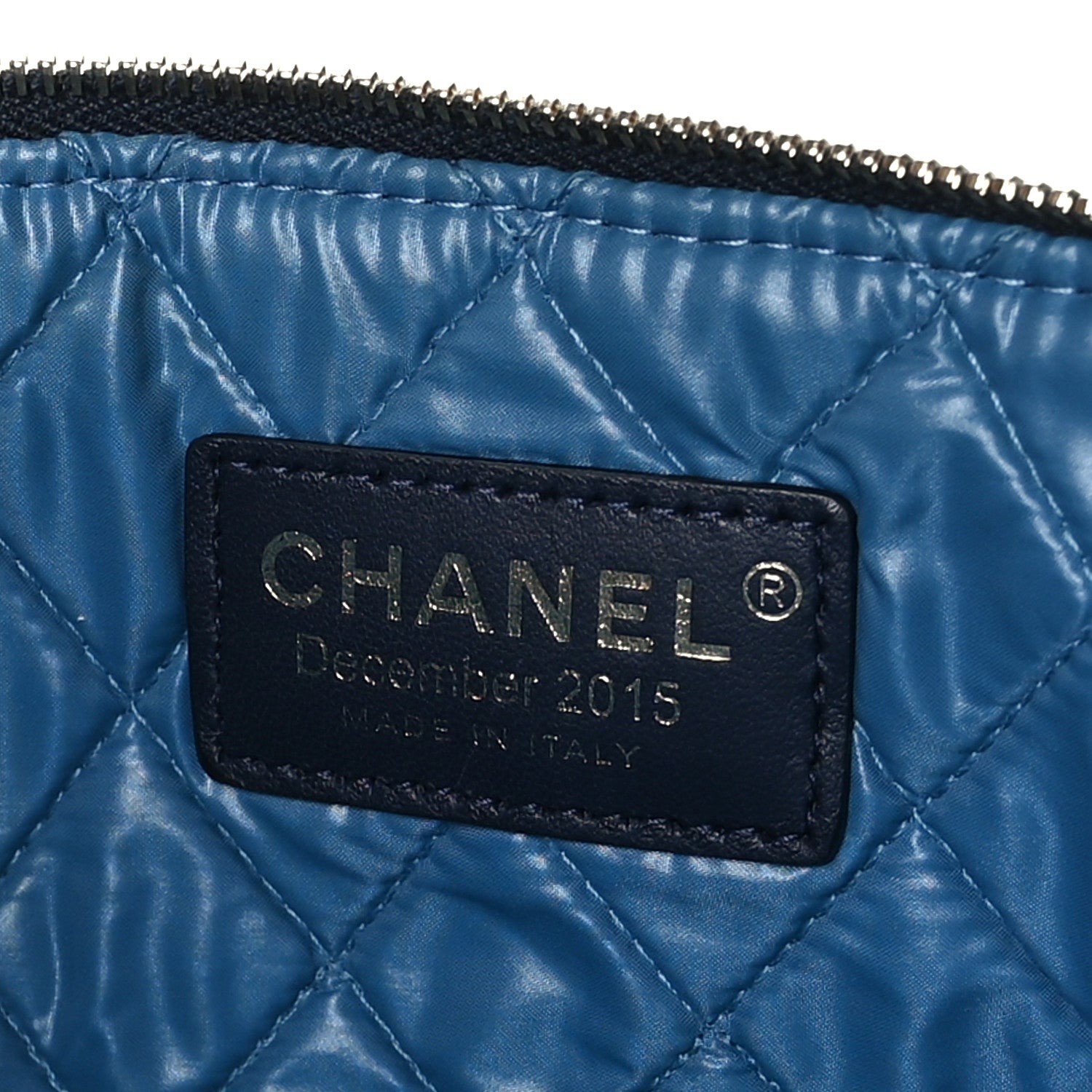 Chanel Lambskin Colorblock Cosmetic Case Multicolor 6 of 9
