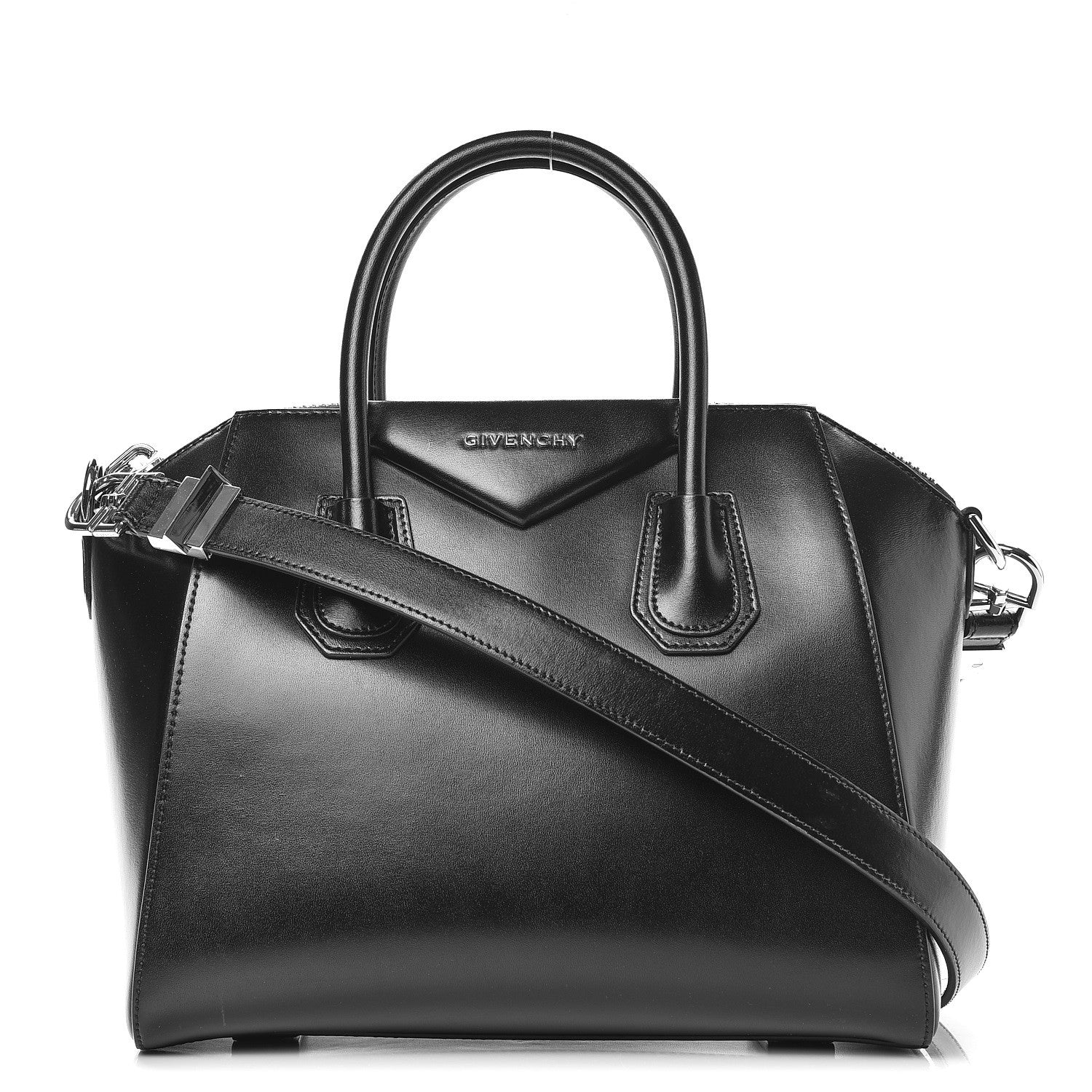 Givenchy Shiny Lord Calfskin Small Antigona Black 1 of 8