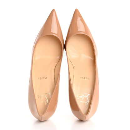 Christian Louboutin Patent Decollete 554 85 Pumps 37.5 Nude 2 of 8