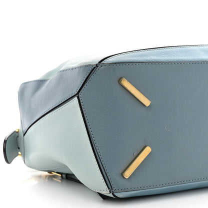 Loewe Calfskin Medium Puzzle Bag Aqua 10 of 20