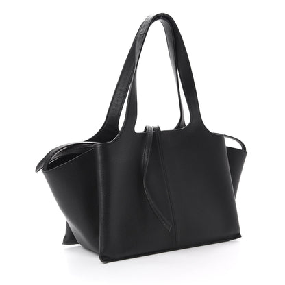 Celine Baby Grained Calfskin Small Tri-Fold Bag Black 3 of 11