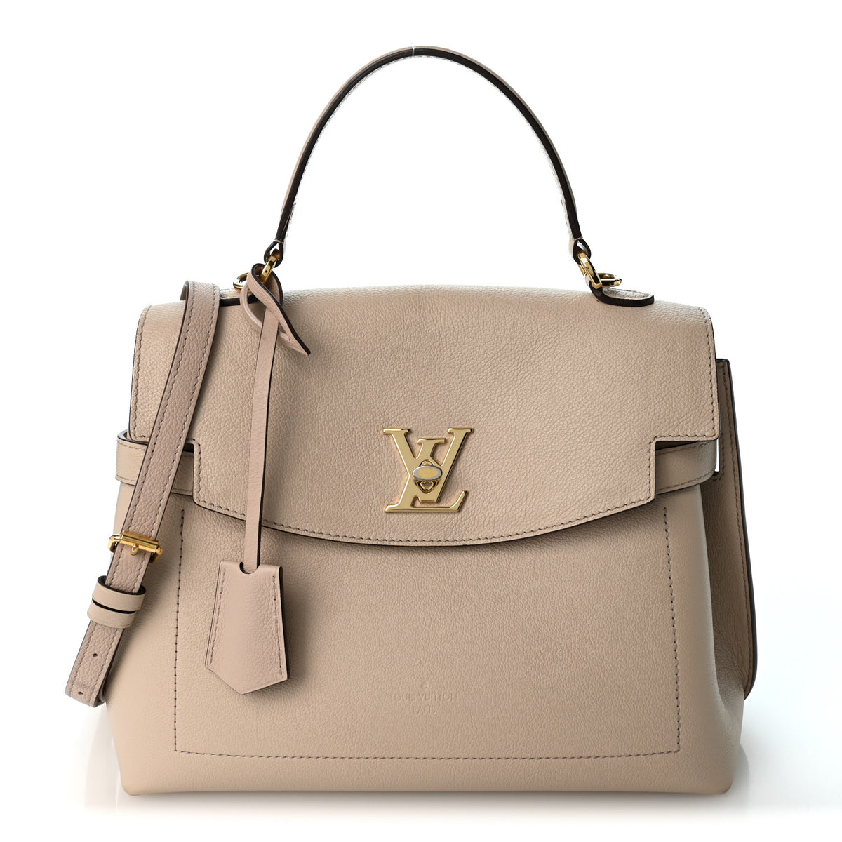 Louis Vuitton Soft Calfskin Lockme Ever MM  Greige 1 of 10