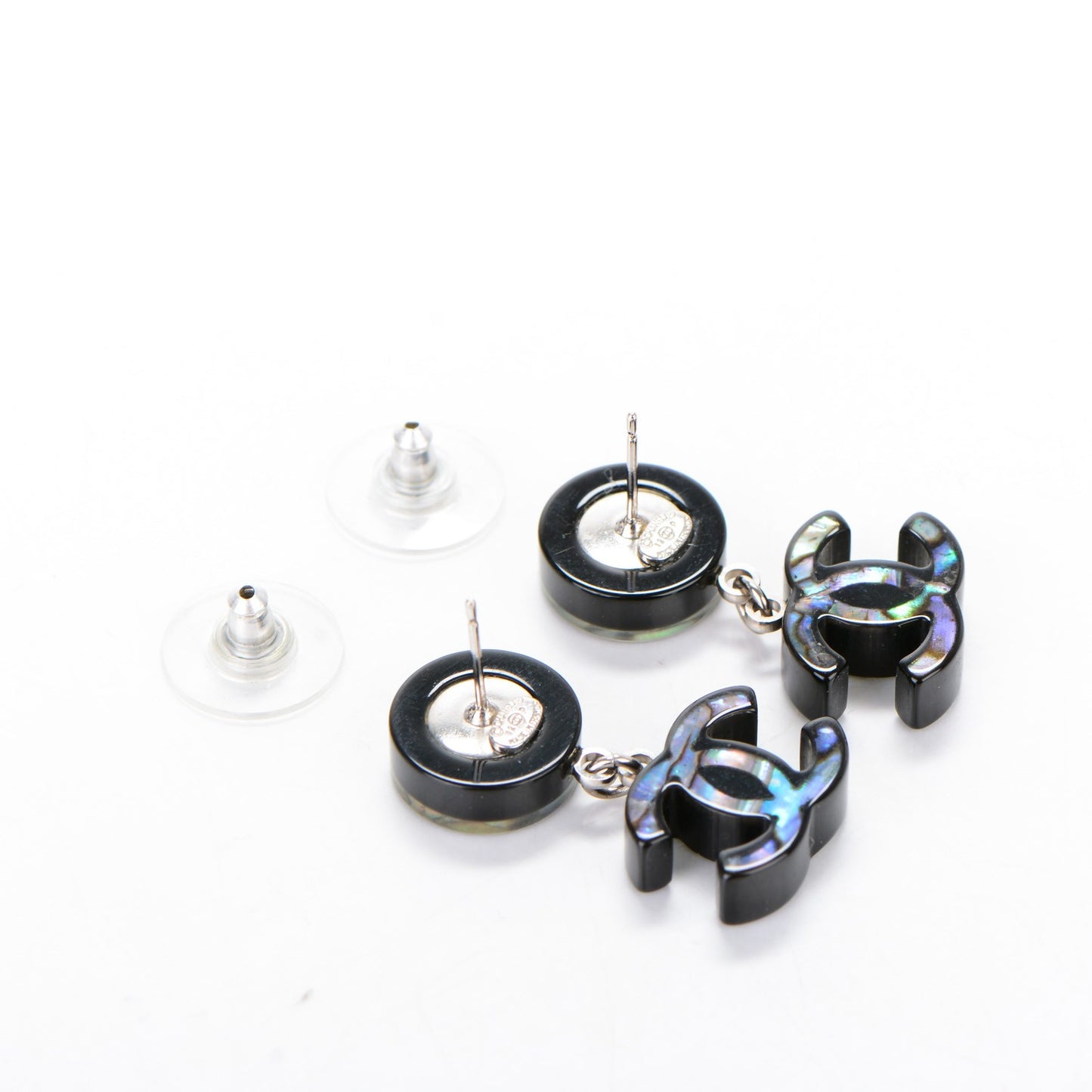 Abalone Resin CC Dangle Earrings