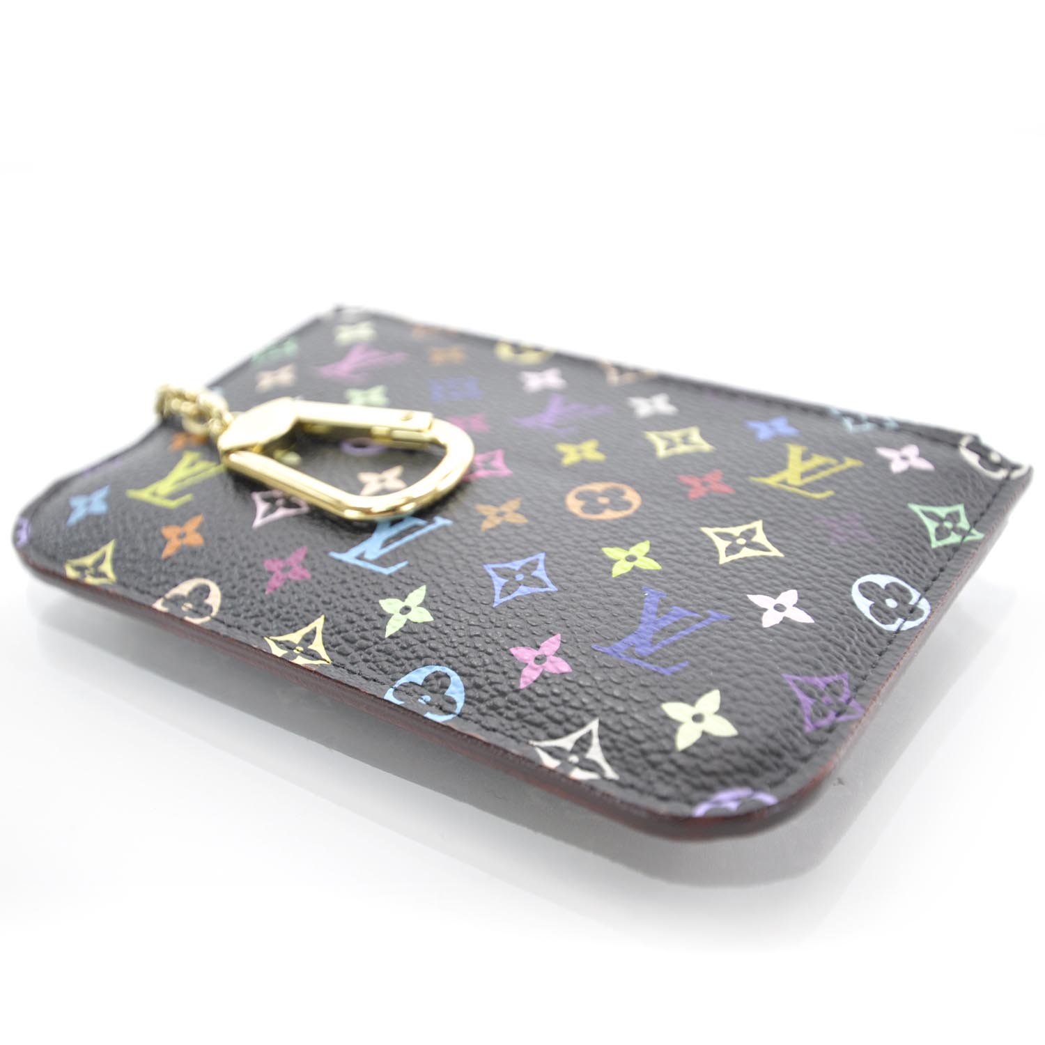 Louis Vuitton Monogram Multicolor Key Pouch Black Violet 3 of 7