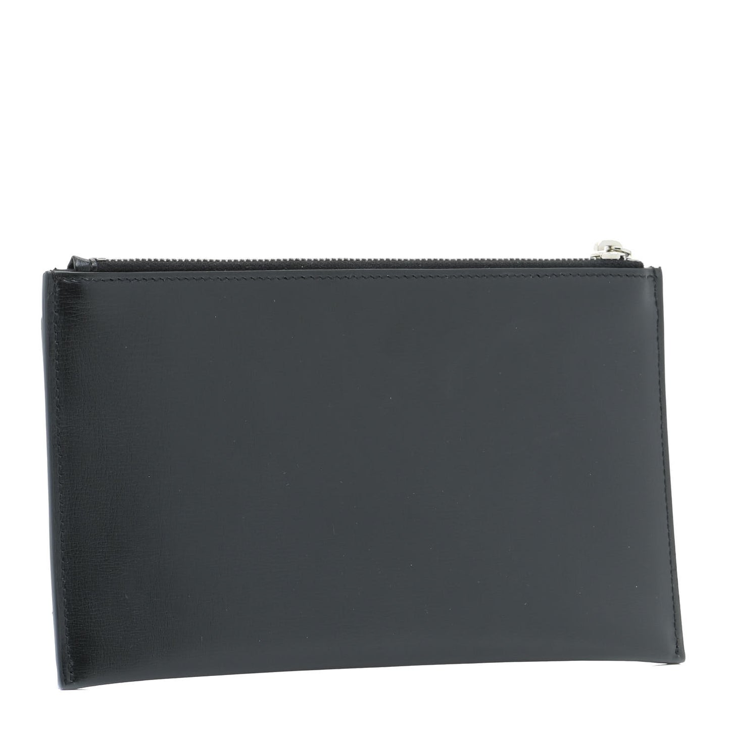 Smooth Calfskin Monogram Bill Pouch Black
