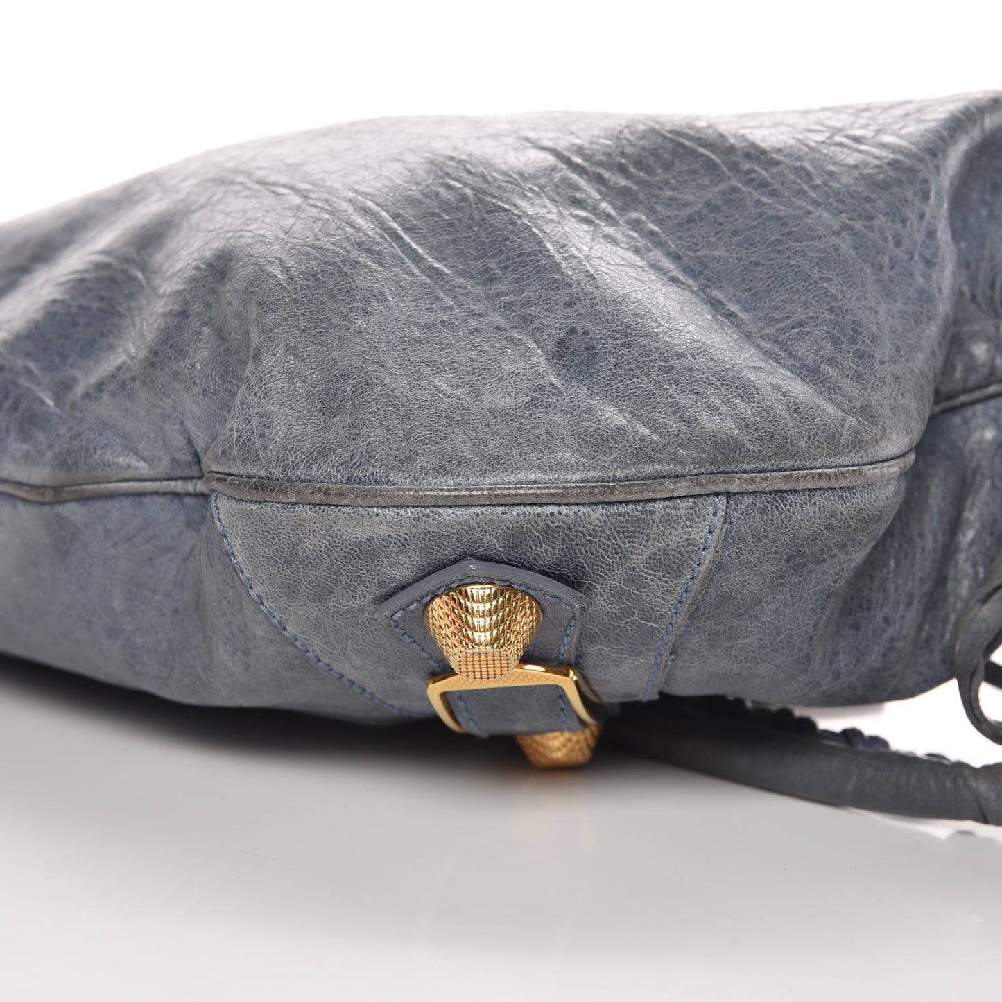 Chevre Giant 21 Gold Hardware Hobo Bleu