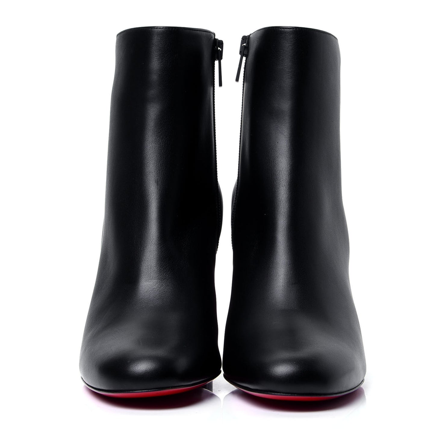 Calfskin Turela 85 Ankle Boots 40.5 Black