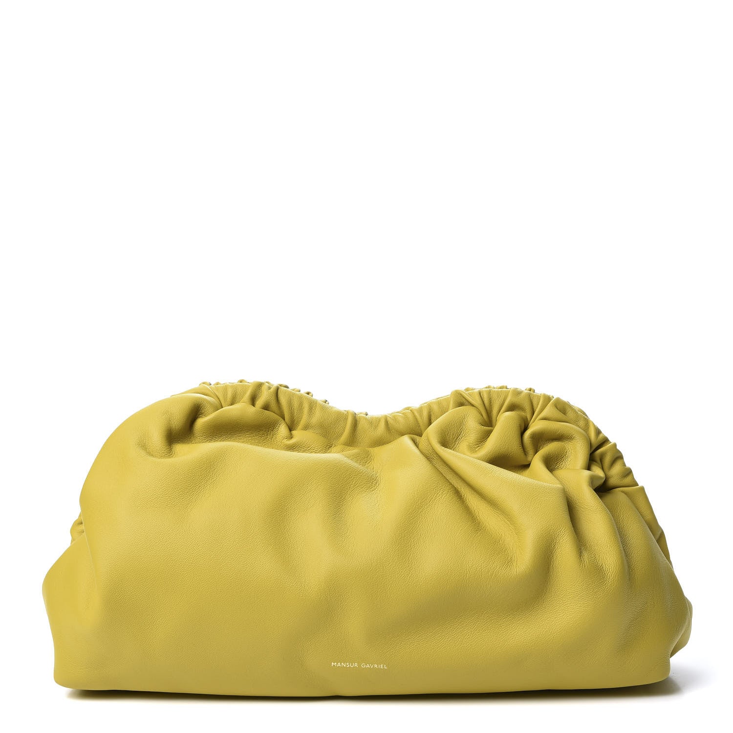 Mansur Gavriel Lambskin Cloud Clutch Pomelo 1 of 9