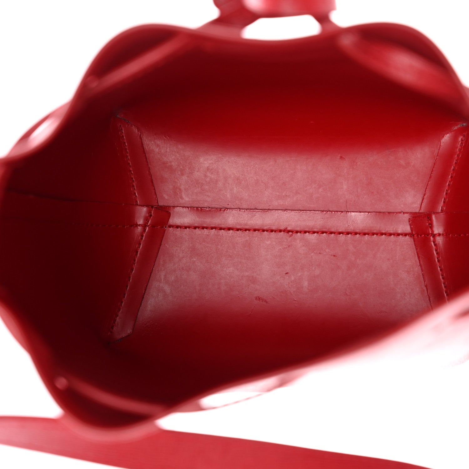 Mansur Gavriel Saffiano Mini Bucket Bag Flamma 5 of 10