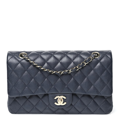 Chanel Caviar Quilted Medium Double Flap Navy 1 of 11