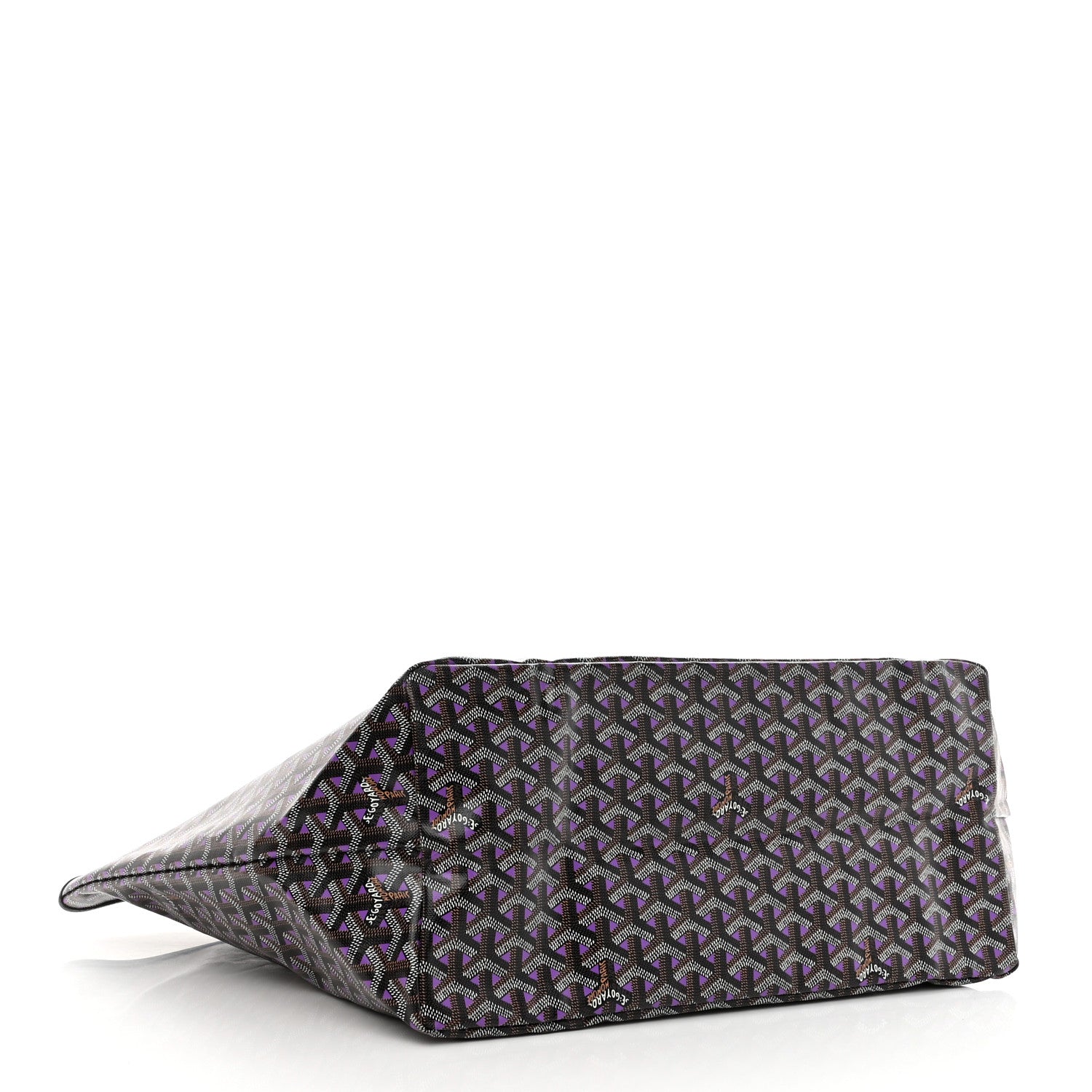 Goyard Goyardine Saint Louis Claire Voie GM Black Purple 5 of 10