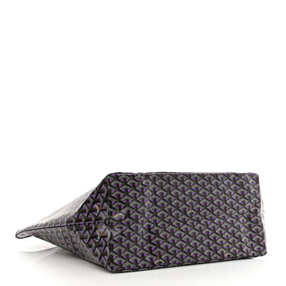 Goyard Goyardine Saint Louis Claire Voie GM Black Purple 5 of 10