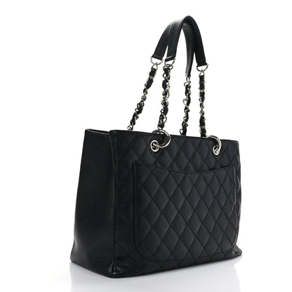 Chanel Caviar Quilted Grand Shopping Tote GST Black 3 of 12