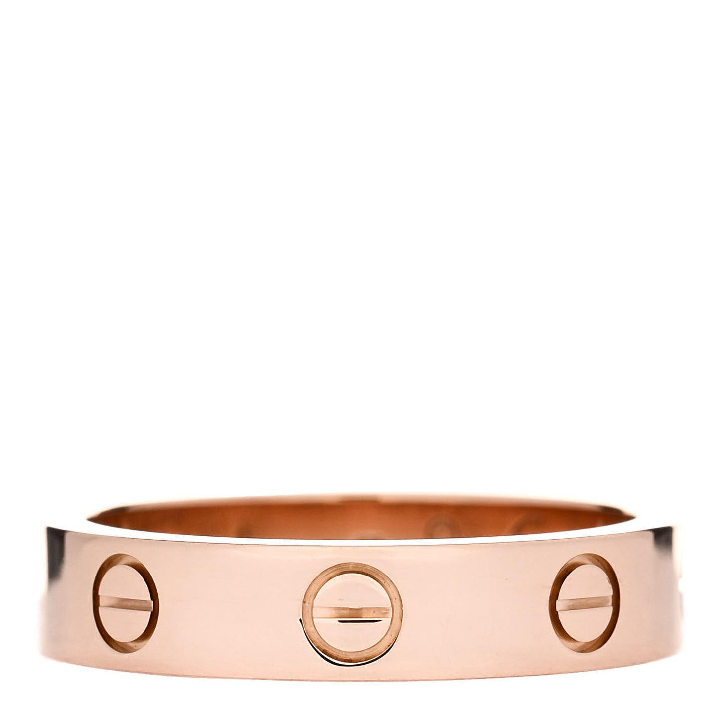 18K Pink Gold Diamond 4mm LOVE Wedding Band Ring 51 5.75