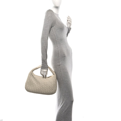 Bottega Veneta Supple Nappa Intrecciato Padded Small Veneta Hobo Sea Salt 2 of 11