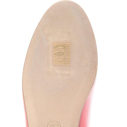 Chanel Goatskin Cap Toe CC Ballerina Flats 38 Pink 10 of 12
