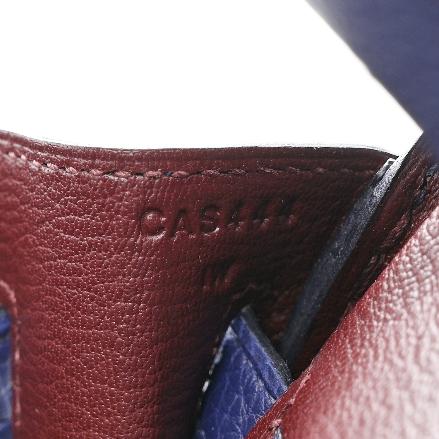 Hermes Togo Swift Officier Birkin 25 Bleu Encre Bordeaux 7 of 10