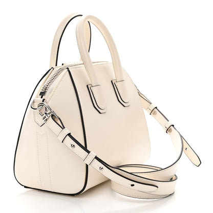Givenchy Crinkled Patent Calfskin Mini Antigona Ivory 3 of 14