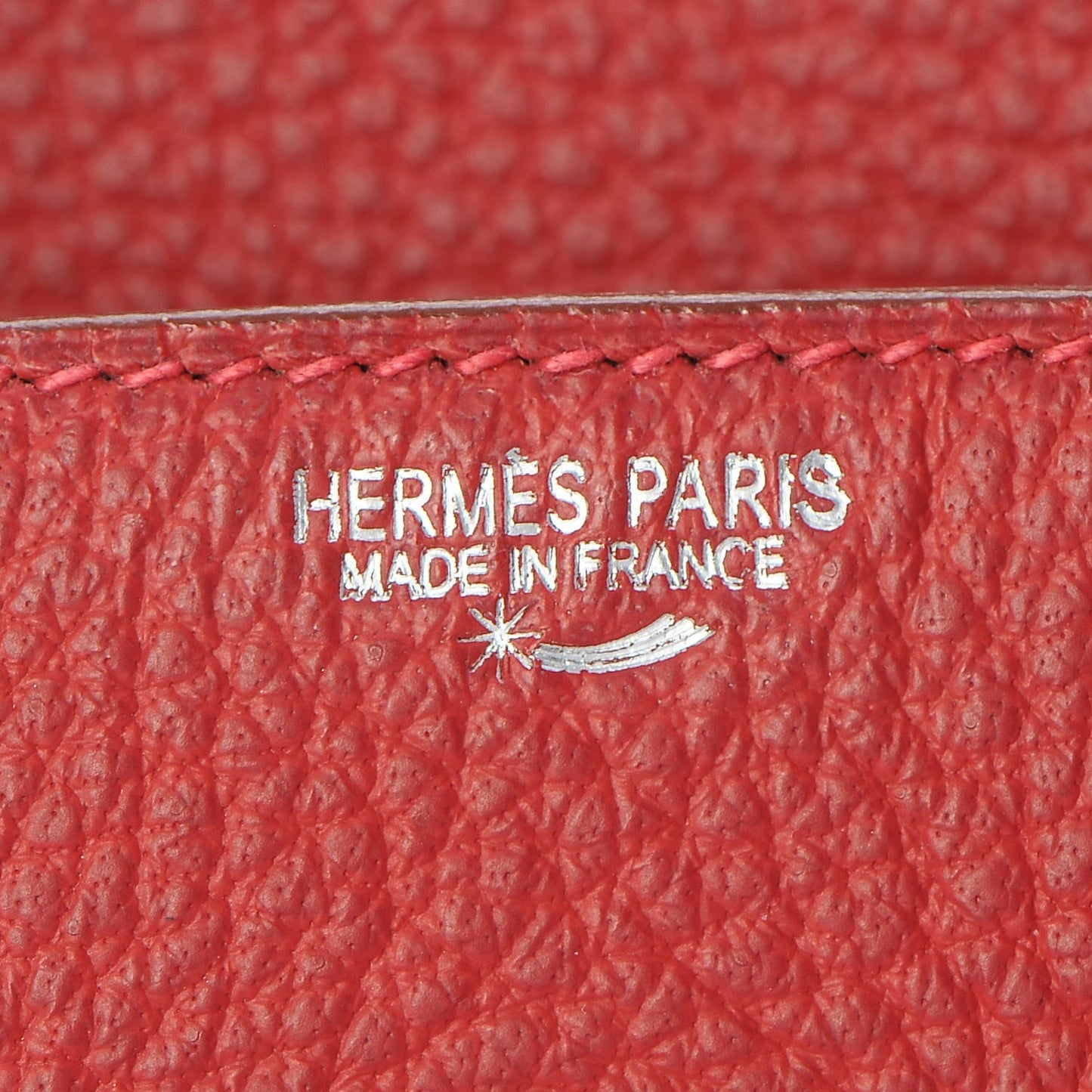 Buffle Skipper Birkin 35 Rouge Vif