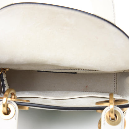 Christian Dior Calfskin Painted Niki de Saint Phalle Dragon Lady Dior Bag White 5 of 12
