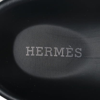 Hermes Suede Goatskin Shearling Go Mules 39 Brun Frume Ecru 9 of 11