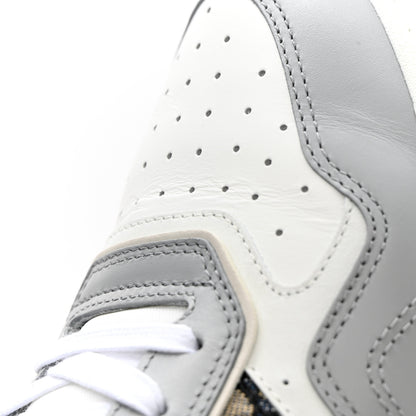 Christian Dior Smooth Calfskin Jacquard Oblique Mens B27 Low Top Sneakers 42.5 Beige Blue 11 of 17