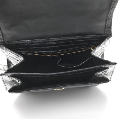 Nancy Gonzalez Crocodile Top Handle Black 4 of 9