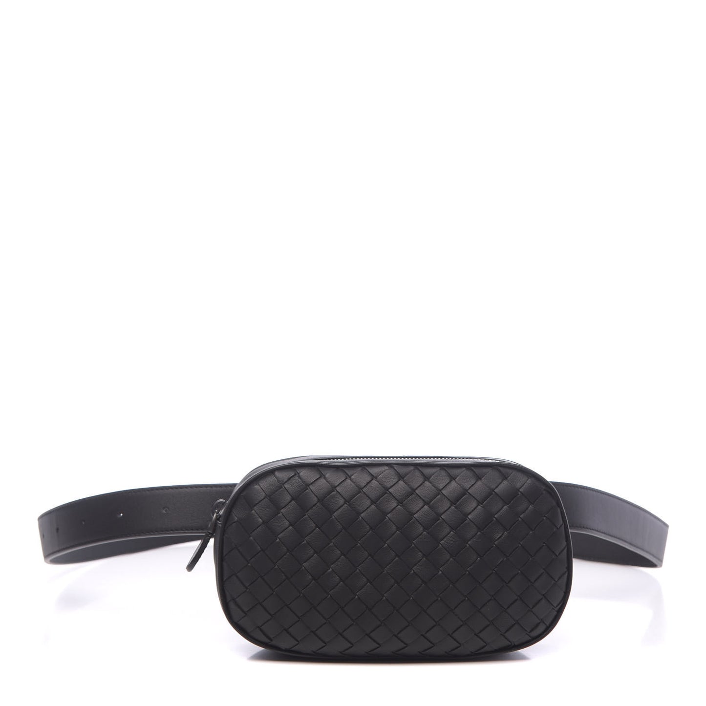 Nappa Intrecciato Belt Bag Black