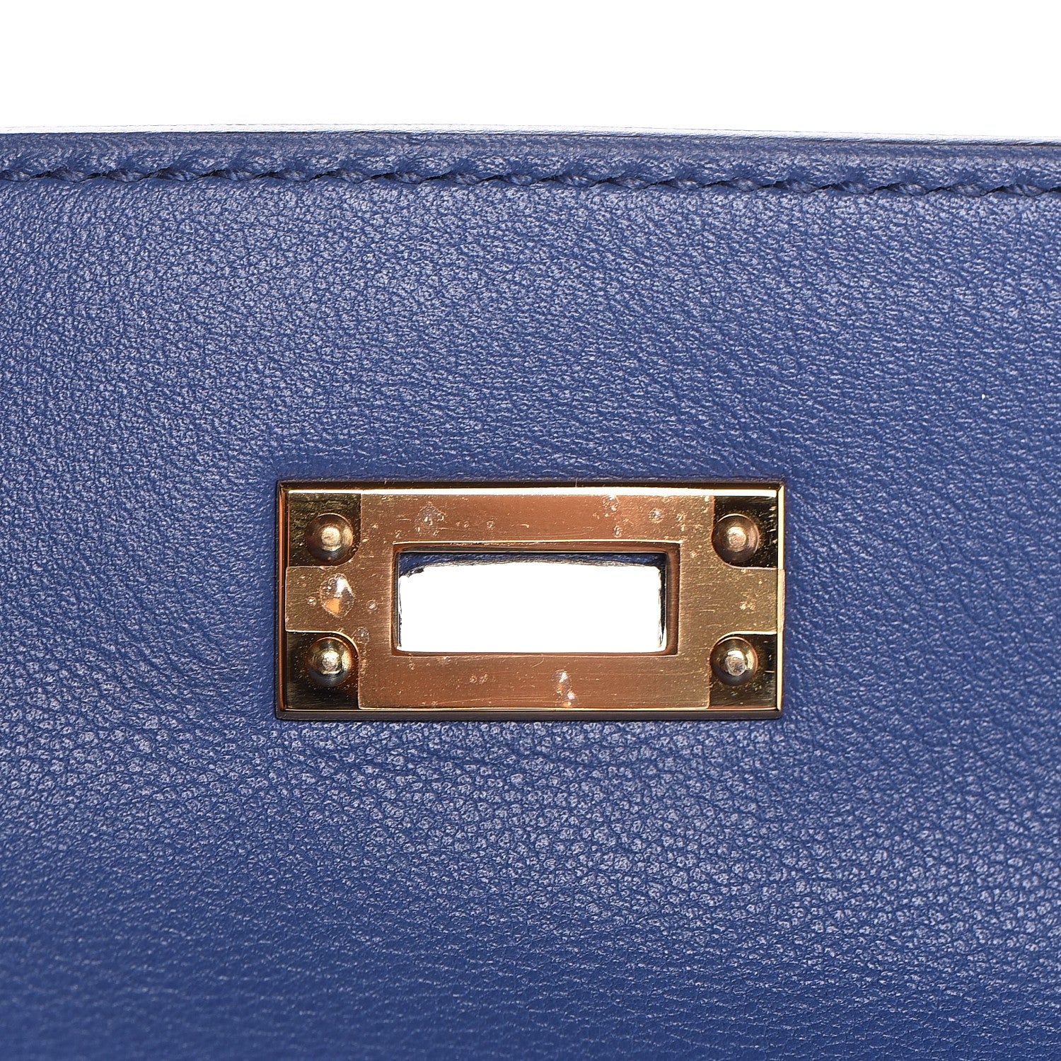 Hermes Swift Kelly Pochette Clutch Bleu Brighton 13 of 27