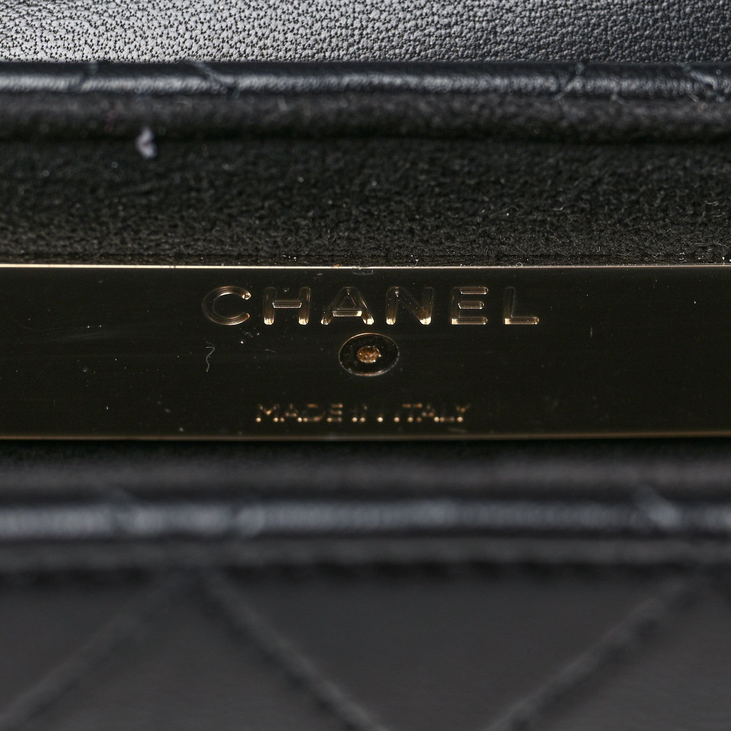 Chanel Lambskin Quilted Chain Around Clutch On Chain Black 6 of 9