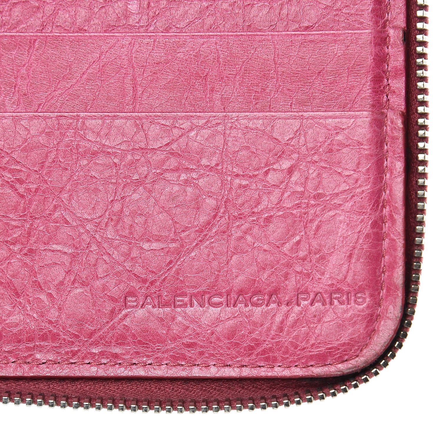 Balenciaga Agneau Giant 12 Silver Hardware Compagnon Wallet Sorbet 6 of 11
