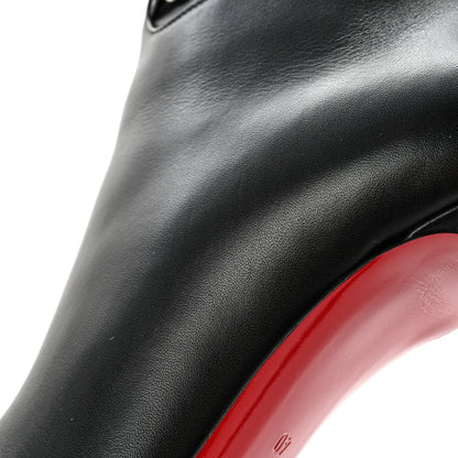 Christian Louboutin Calfskin Lock Kate Botta 100 Knee High Boots 40 Black 7 of 13
