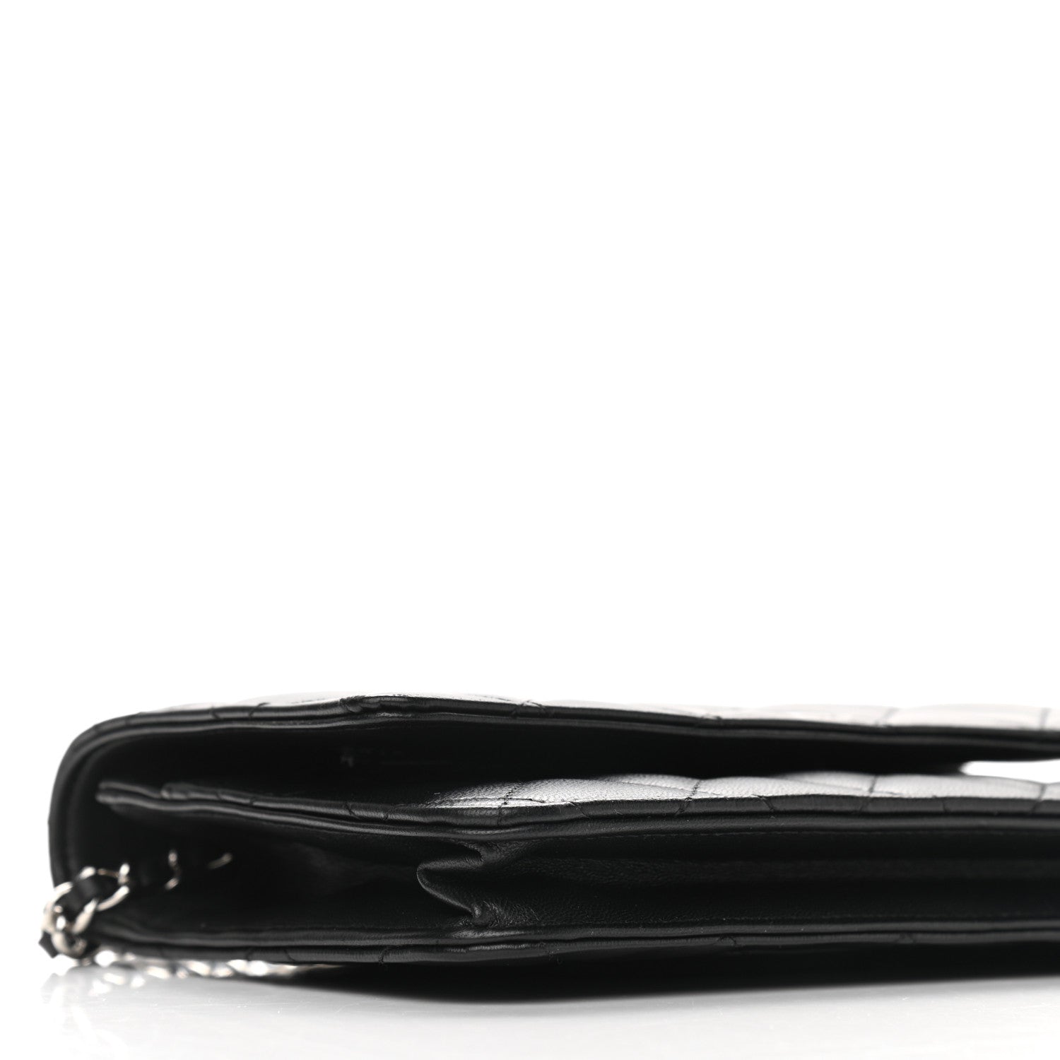 Chanel Lambskin Quilted Wallet On Chain WOC Black 9 of 11