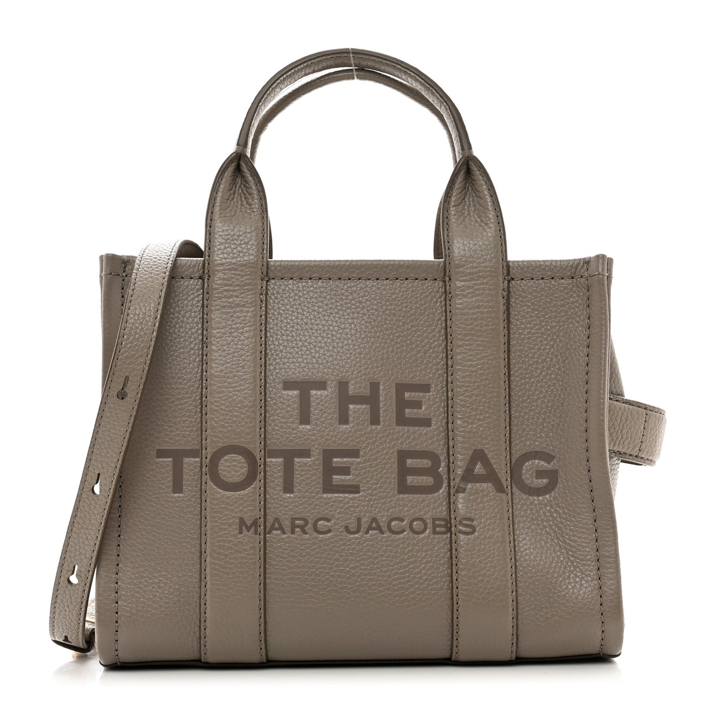 Grained Calfskin Small The Tote Bag Cement
