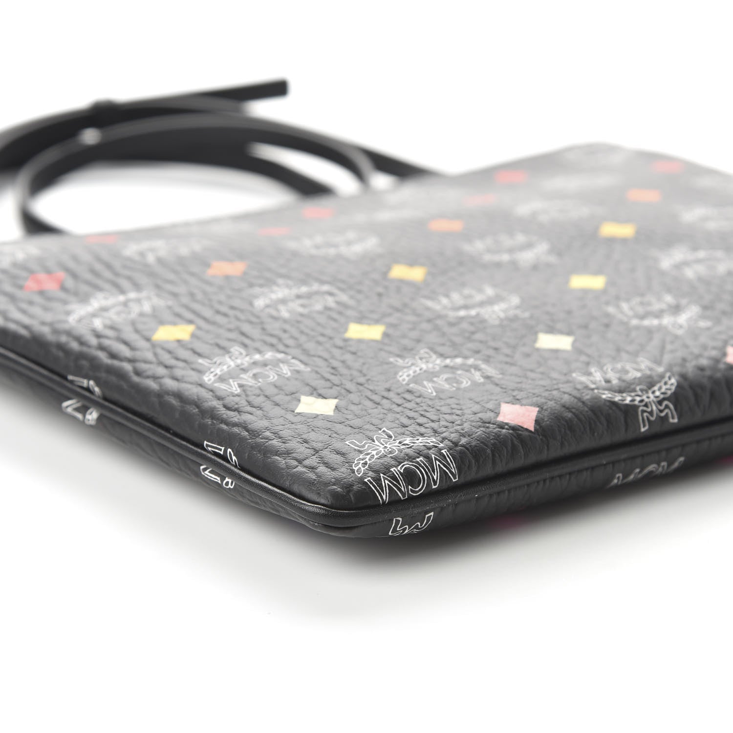 MCM Skyoptic Visetos Crossbody Pouch Spectrum Diamond Black 6 of 9