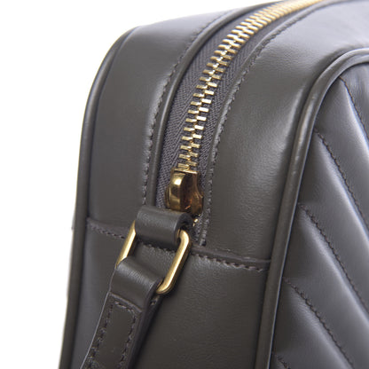 Saint Laurent Calfskin Matelasse Monogram Lou Camera Bag Military Olive 9 of 10