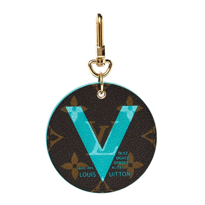 Louis Vuitton Monogram Illustre V Bag Charm Key Ring 1 of 9