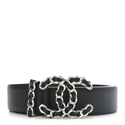Chanel Calfskin CC Chain Belt 85 34 Black 1 of 7