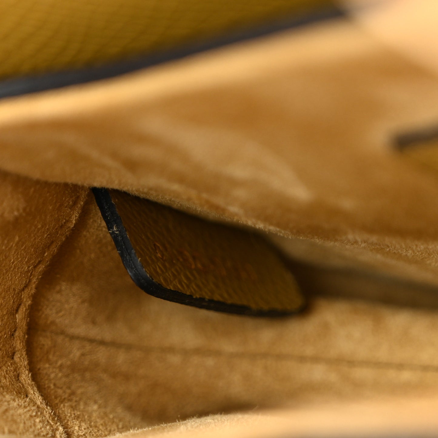 Grained Calfskin Mini Saddle Bag Beige