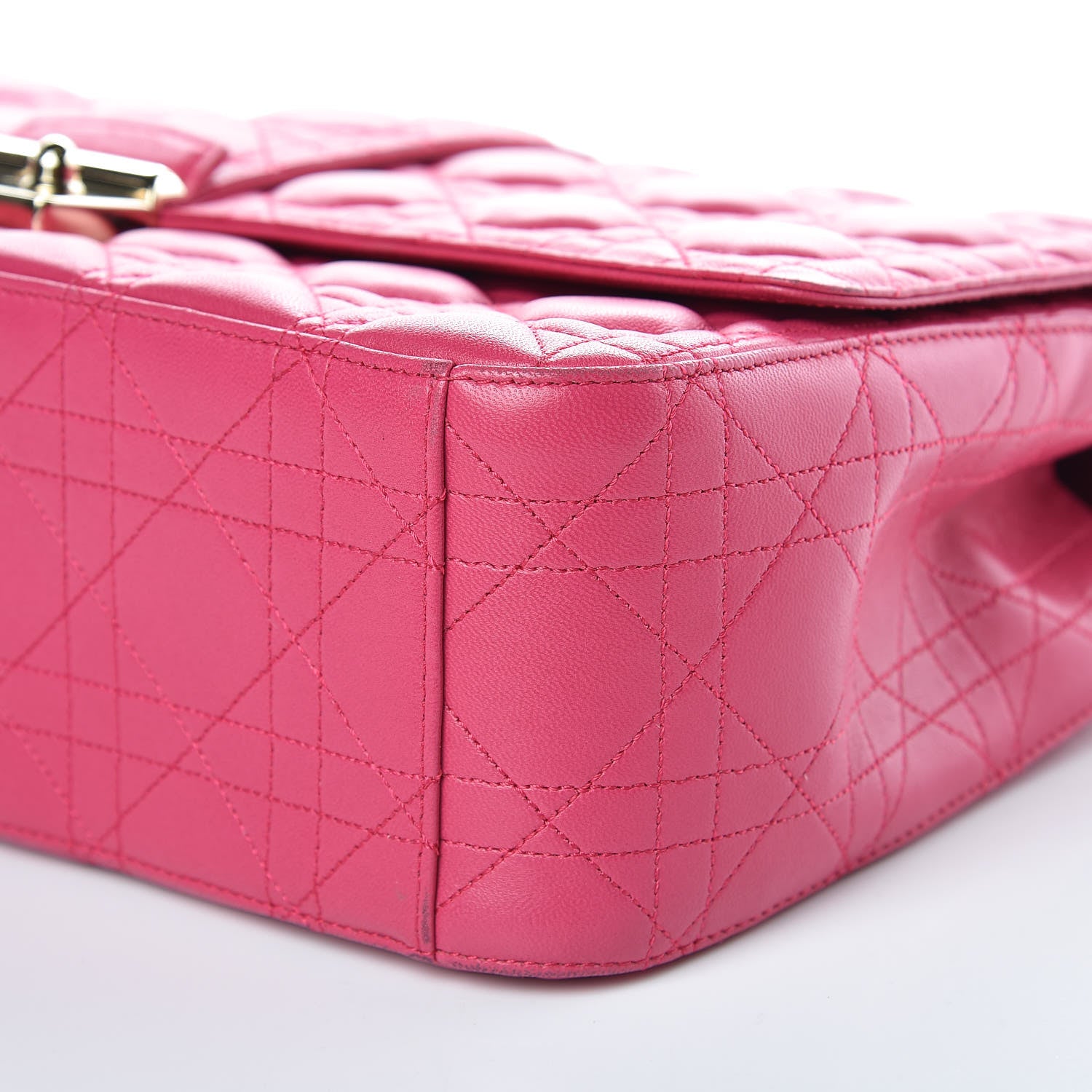 Christian Dior Lambskin Cannage Large Miss Dior Flap Pink 8 of 12