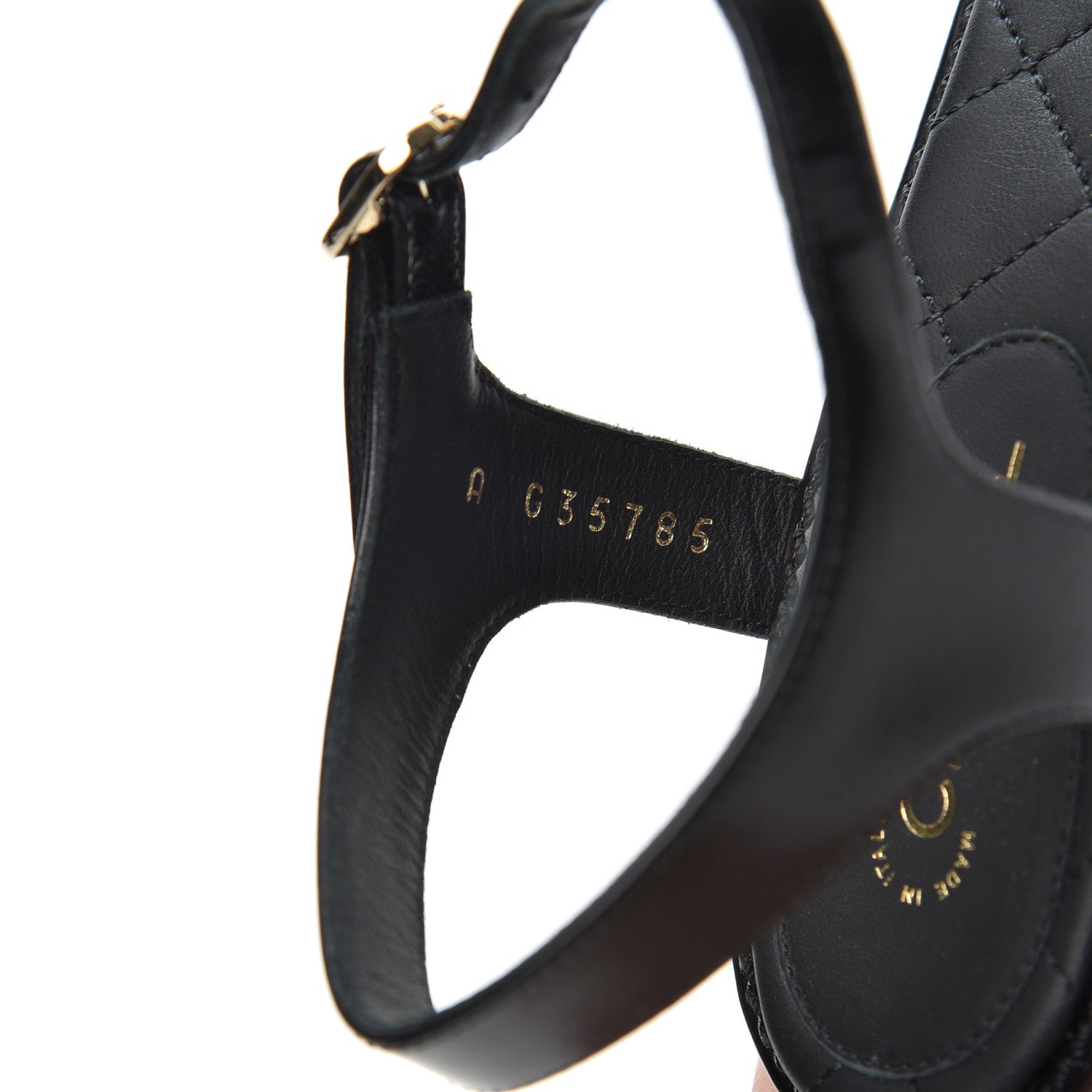 Chanel Calfskin Medallion CC Thong Sandals 38 Black 8 of 17